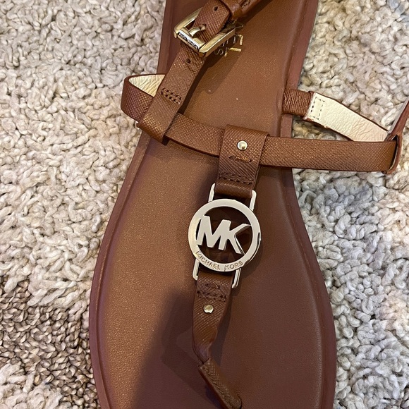 Michael Kors Tan Leather Sandals - Picture 4 of 6